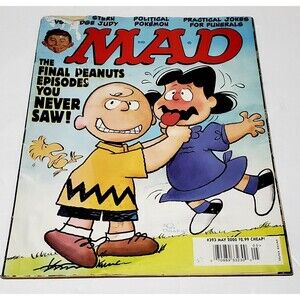 MAD Magazine #393 May 2000 Final PEANUTS You Never Saw !  Political  Pokemon